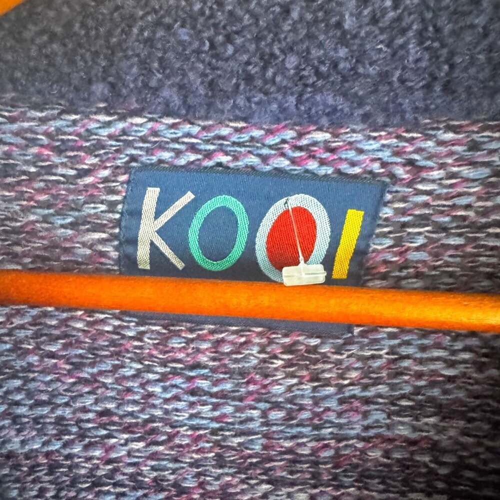Kooi Knitwear Patchwork Colourful Long Cardigan S/6 - Picture 7 of 8
